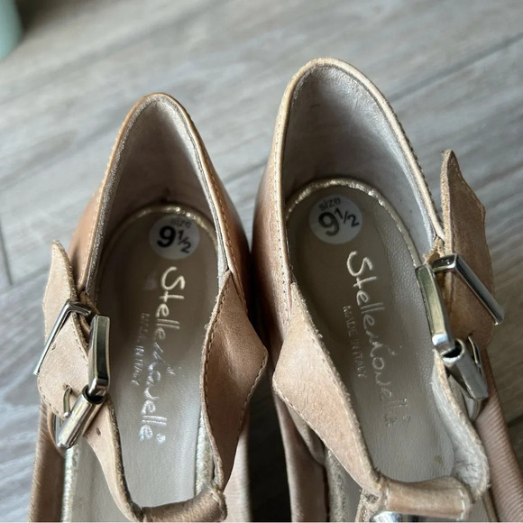 Stelle Monelle Studded T Strap Wedge Heel Sandal Made in  Italy - Picture 9 of 15